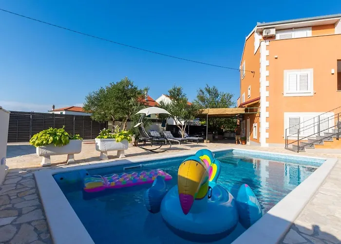 Spark With Heated Pool In Rogoznica Villa *